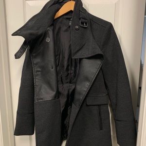 H&M charcoal gray coat